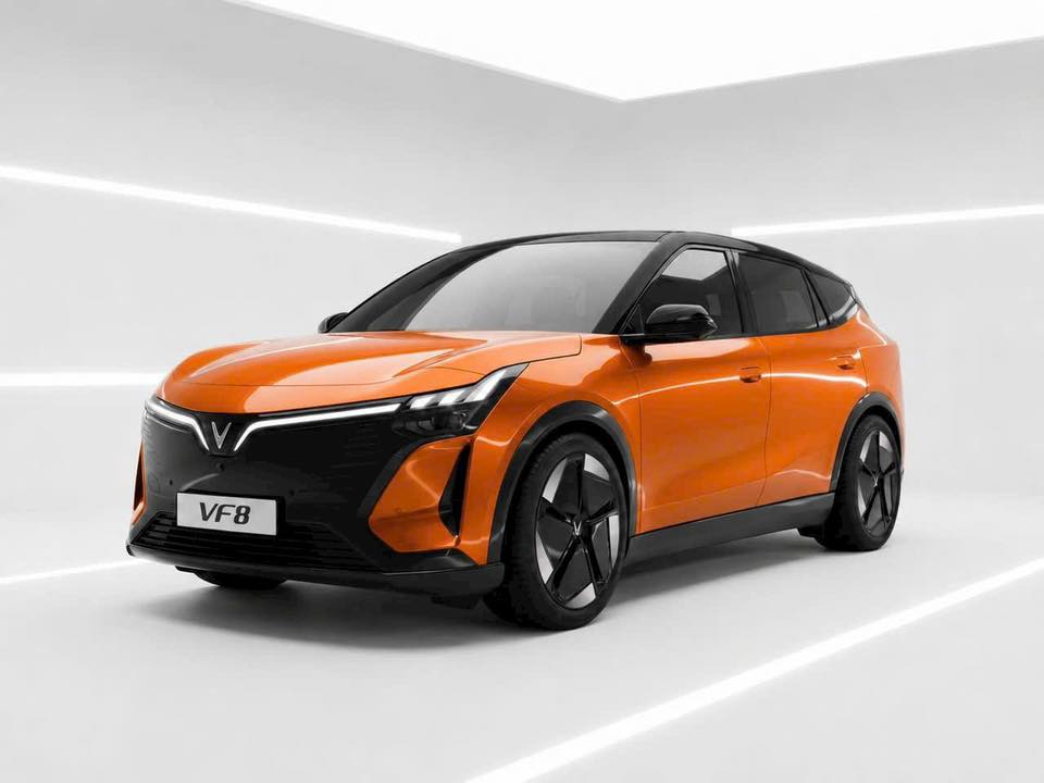 VF8 All New - màu da cam